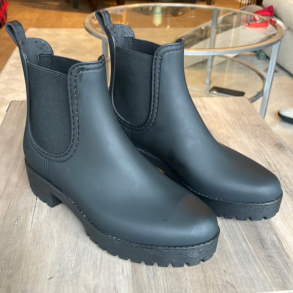 Jeffrey Campbell Black Rain Booties